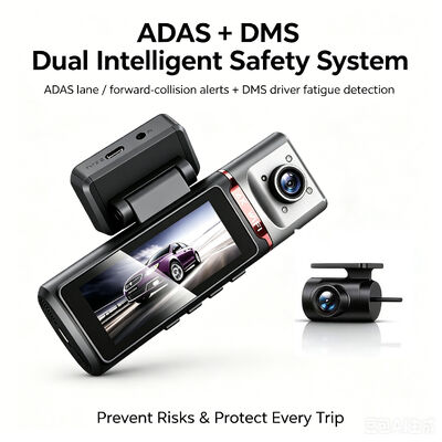 3 Kanäle HD DVR Dash Cam 4G 4K Front 1080P Kabine Hinter GPS-Tracking ADAS DMS 24/7 Parkplatzmonitor für die Flottensicherheit