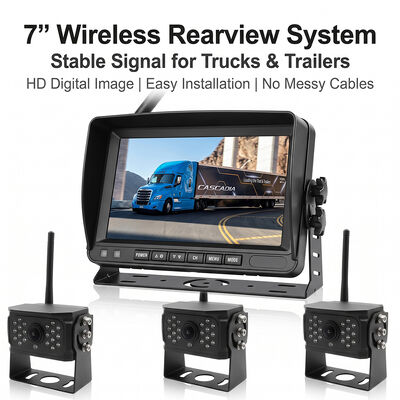 7 Zoll / 9 Zoll / 10 Zoll drahtloses AHD 1080P-Kamerasystem mit Touchscreen-Monitor 2K Active Rearview Camera Kit
