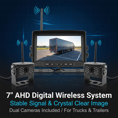Digitale drahtlose Sicherungskamera 9 "Touchscreen Monitor Null Verzögerung Extra Langstreckensignal-Kit für Reiseanhänger Wohnmobil