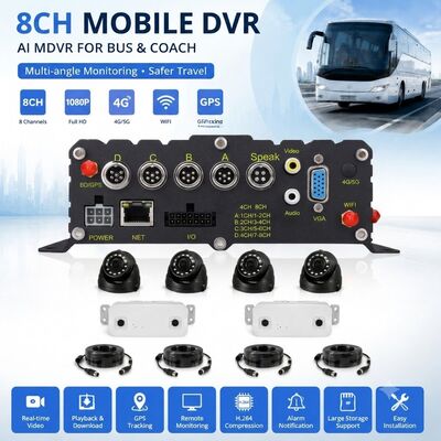 KI mobile DVR mit Fahrgastzählkamera für Busflottenüberwachungssystem
