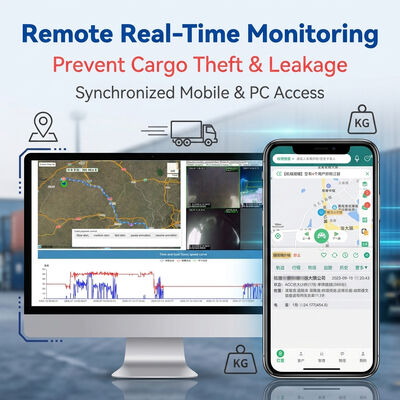 Wertvolles Materiallogistik Smart Truck Waagensystem und GPS-Tracker für Ladungsgewichtsabfallwarnungen