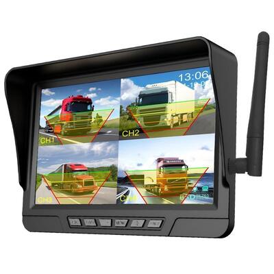 Wireless 2-Channel Plug-and-Play-Traktor-Kamera-Kit 7" IP68-Monitor mit Nachtsicht BSD und schwingungsbeständigem Design