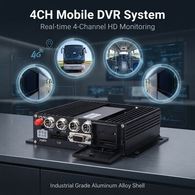 4 Kanäle Mobil-DVR mit GPS-Tracker und 1080P-Auto-Kamera für Bus-Sicherheitssystem