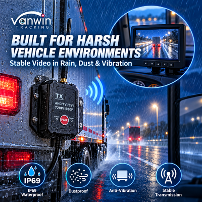 2.4G Wireless Transmitter Receiver AHD geeignet für Lkw Bus Lkw Kamera Wireless Transmitter Gerät