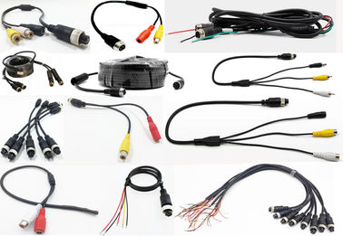 4 Audio-DVR Länge Pin Aviation Connector Cables BNC RCA Kabel-23cm