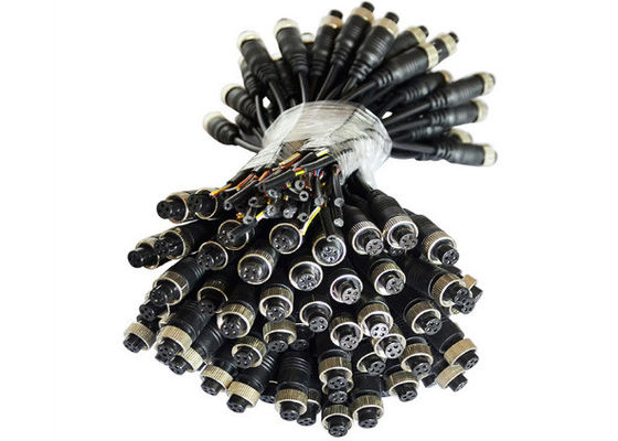 GX 12 Verbindungsstück-Kabel PVC-Kupferdraht-Material Pin-M12 4 für Ersatzkamera
