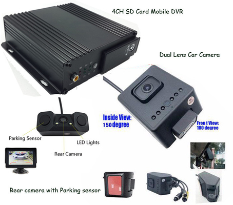 4 Videorecorder DVR GPS 4G WIFI des Kanal-1080P Sd mit Hafen USBs VGA