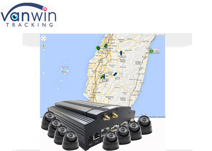 8-Kanal Mobile DVR mit 3G 4G GPS und 2TB HDD Unterstützung für Fahrzeug-CCTV-Überwachung