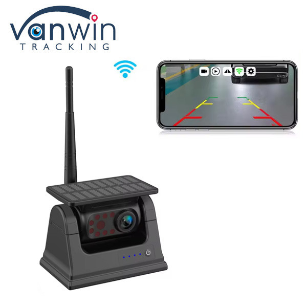Sonnen-Aufladbare Batterie Wireless Backup Bus Hinteransicht WiFi Kamera 1080P Magnetische Basis mit WIFI-App