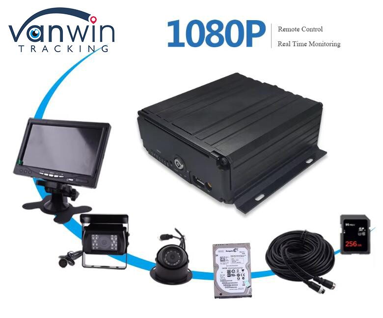 8-Kanal-Festplatte SD-Karte Mobil DVR H.264 Car MDVR für die Überwachung der Fahrzeugsicherheit