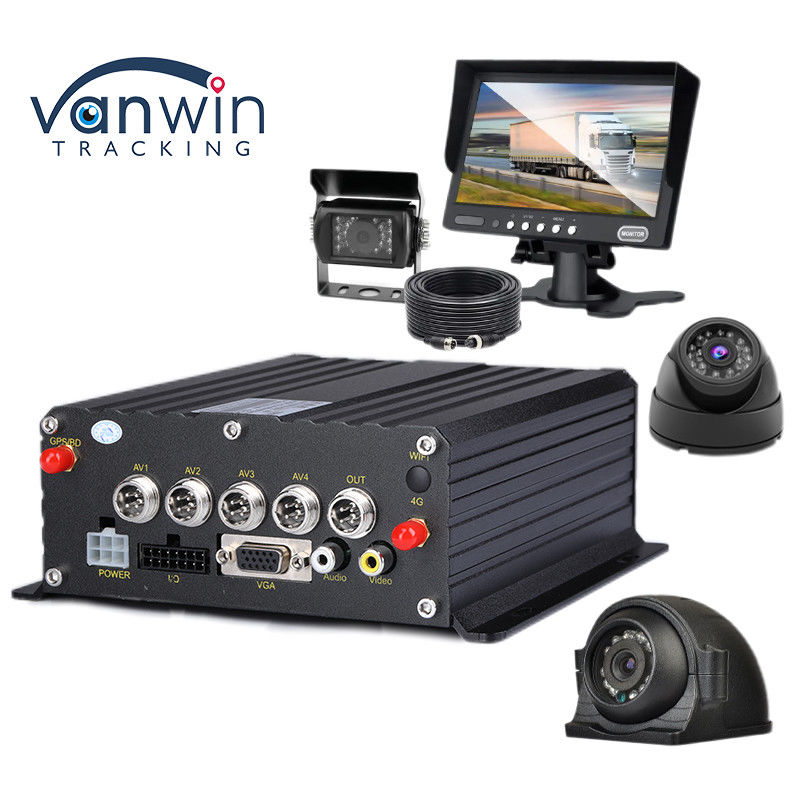 4CH 1080P H.265 SD-Karte Mobil DVR GPS-Tracker für Fahrzeug Aufzeichnung Instrument