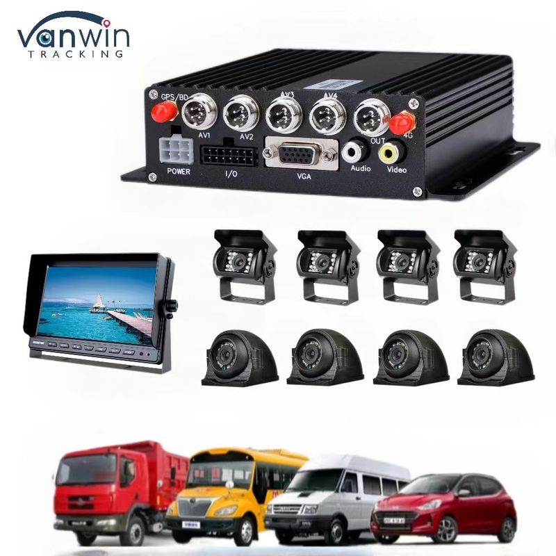 8CH 1080P H.265 HD GPS-Fahrzeug-Mobil-DVR-Recorder mit 12V 2.5A und 5V 2A Ausgang