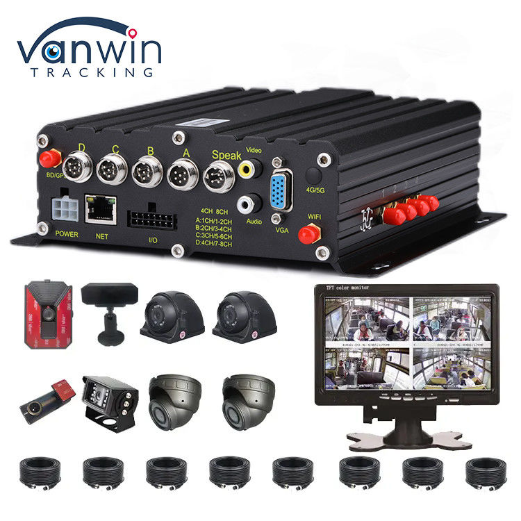 AI 4CH-Auto-Recorder mit GPS-DVR 1080p Mobil-DVR Auto-DVR-Video-Recorder