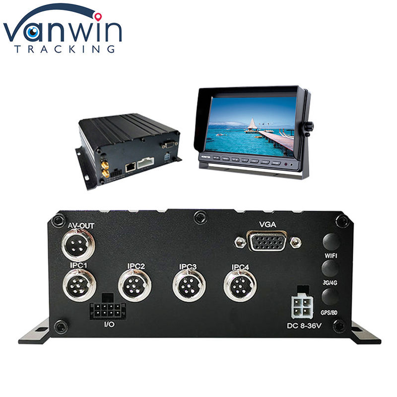 HD 1080P H.264 4 Kanal Mobil DVR GPS WIFI Fahrzeug Bus Auto Recorder
