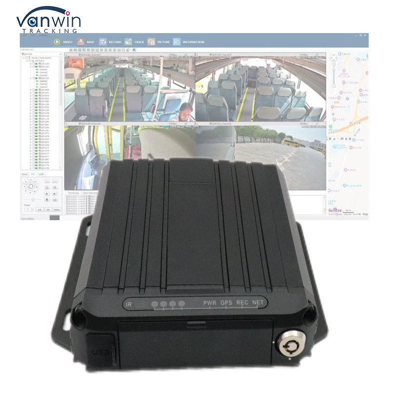 4G Online Video Tracking GPS Mobil DVR 1080p SD-Karte 4 Kanal Sim-Karte GPS Fahrzeug CCTV-Kamera