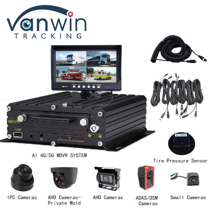 4G 5G WIFI GPS 8 CH AI Mobile DVR ADAS DMS mit HDD SSD SD-Karte für Auto Bus Lkw