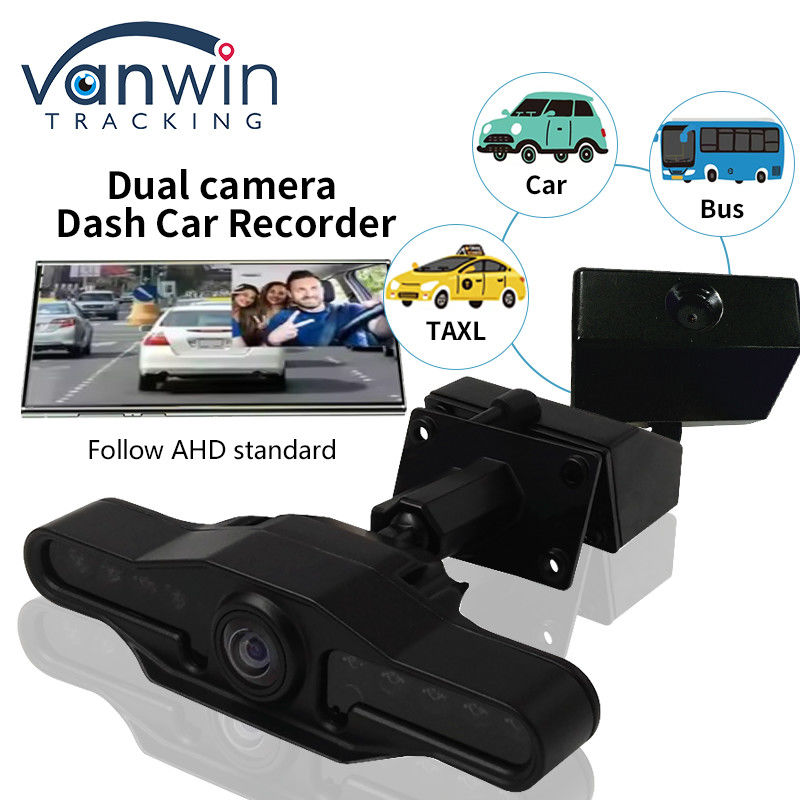 2 Kameras Objektiv 2,9 Zoll AHD Dash Cam Recorder mit Super Wide Angle Dual Lens Video Recorder