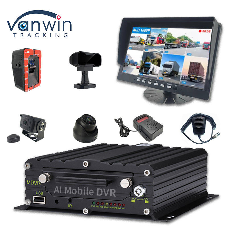 ADAS DMS BSD KI Fahrzeugflotte Kamera Auto mit 8CH WiFi GPS 4G Live View Mobil DVR für Auto