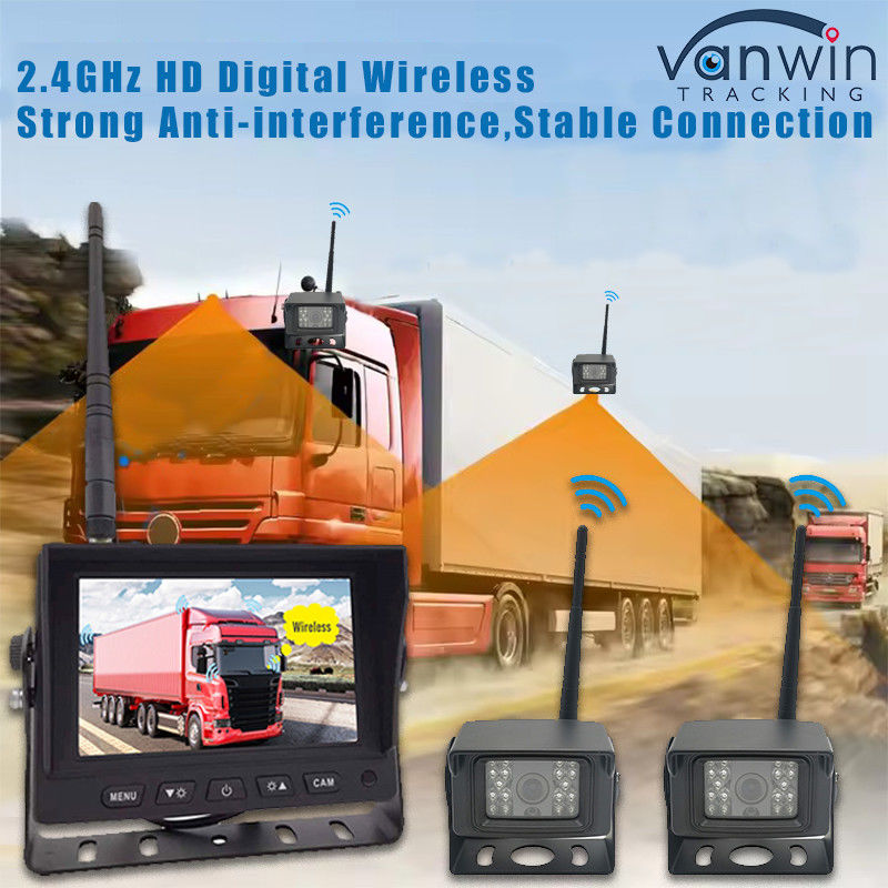 5 Zoll Digital HD DVR Wireless Truck Backup Kamera Monitor System Quad View Bildschirm