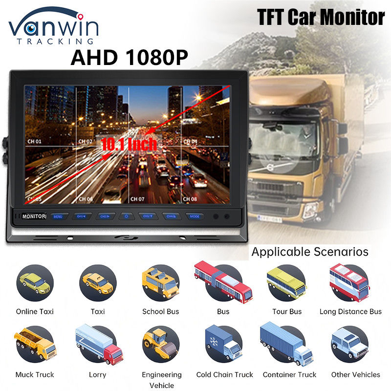 10.1 Zoll TFT Auto HD Monitor Anzeige Bildschirm TFT LCD Farb HD Bildschirm für Lieferwagen