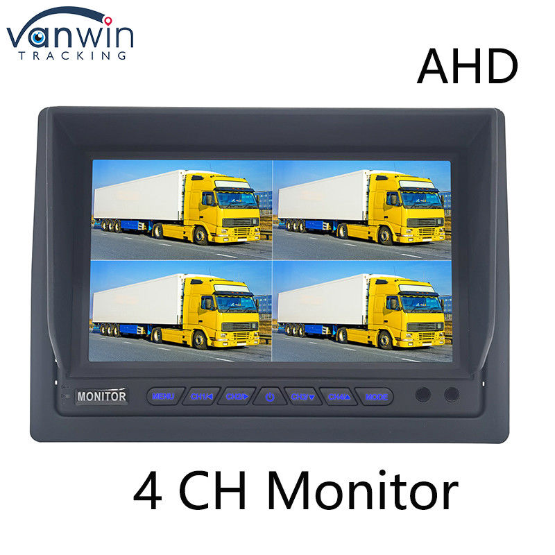 AHD-Monitor 4 Kanal 7 Zoll Full HD1080P MDVR Split Display Automonitor für Fahrzeug