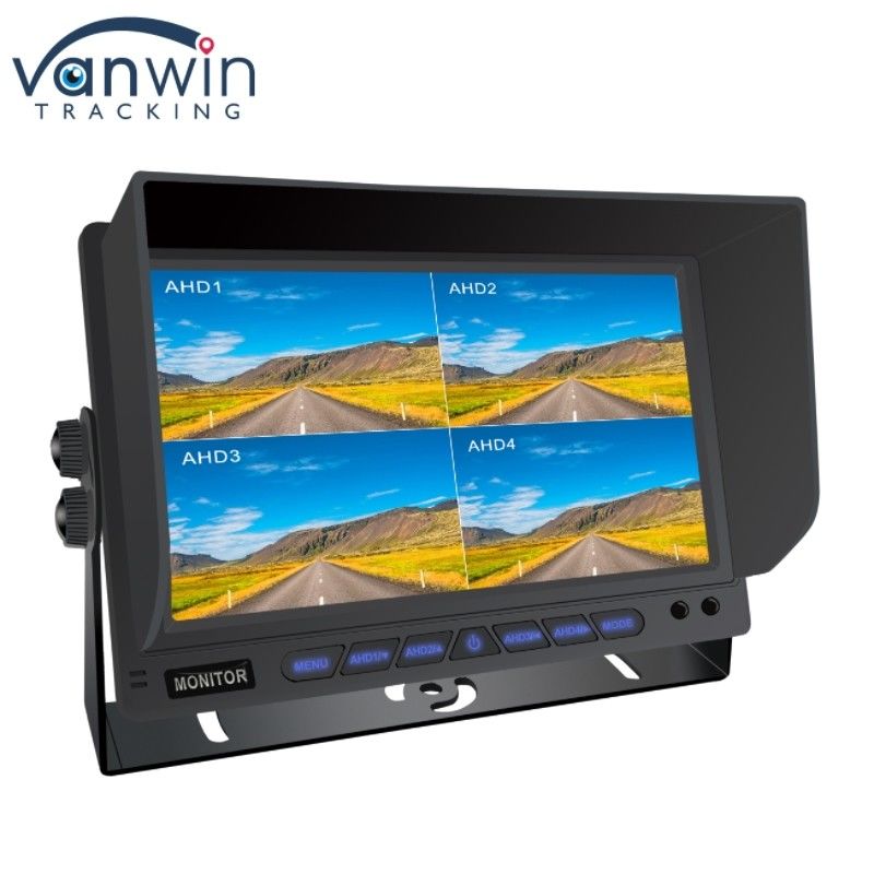 7-Zoll-AHD-Vierkanal-Split-Car-Monitor Fahrzeug-Display-Überwachungssystem