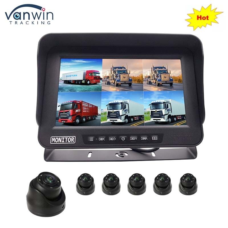 AHD 1080P MDVR Monitor 10,1 Zoll 6 Kanal wasserdicht Split Display Monitor SD-Karte für Fahrzeug