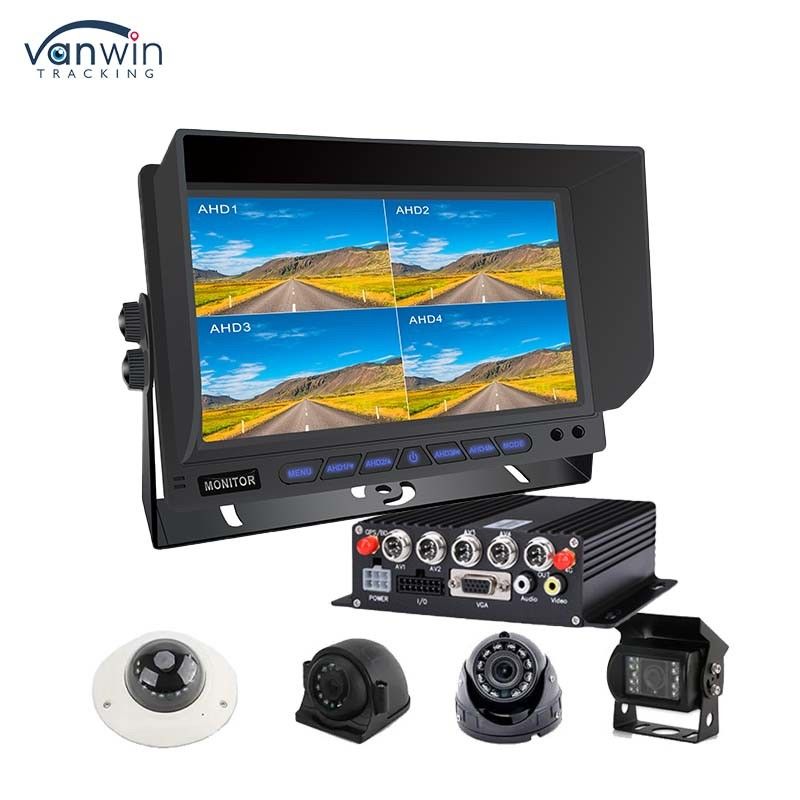 AHD/CVBS Multiple Video Mixed Input 4 Kanal 7 Zoll Split Display Automonitor für Fahrzeug