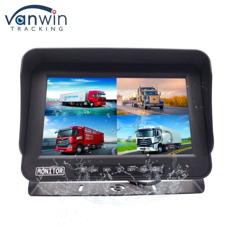 4 CH AI Fahrzeugüberwachungssystem IPX69 wasserdicht Explosionssicher 10-Zoll-AHD-Display