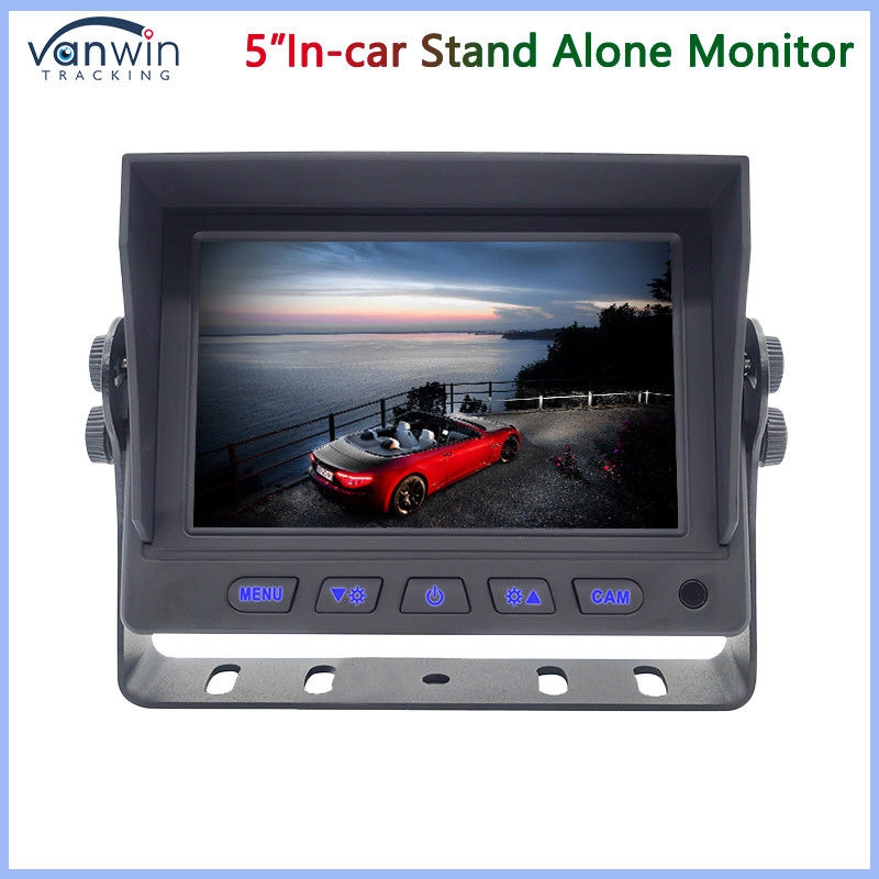 Mini 5 Zoll Auto TFT Monitor 2 Wege AHD 1080P 720P CVBS Mixed Video-Eingänge mit U-Form Halterung