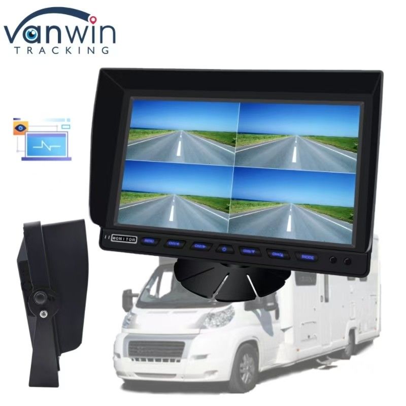 10.1 Zoll 4 Kanal Auto-Monitor Großformat HD Überwachungsbildschirm für eine Vielzahl von Fahrzeugen
