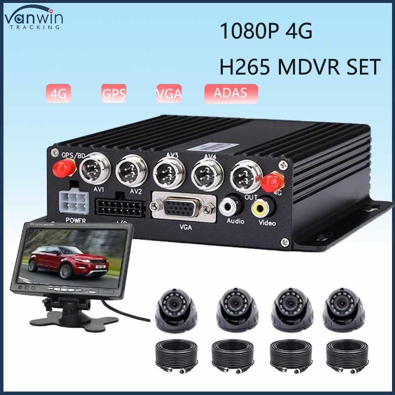 4CH MDVR ADAS mit GPS 4G Wi-Fi HDD Optional Zeitüberwachung Truck
