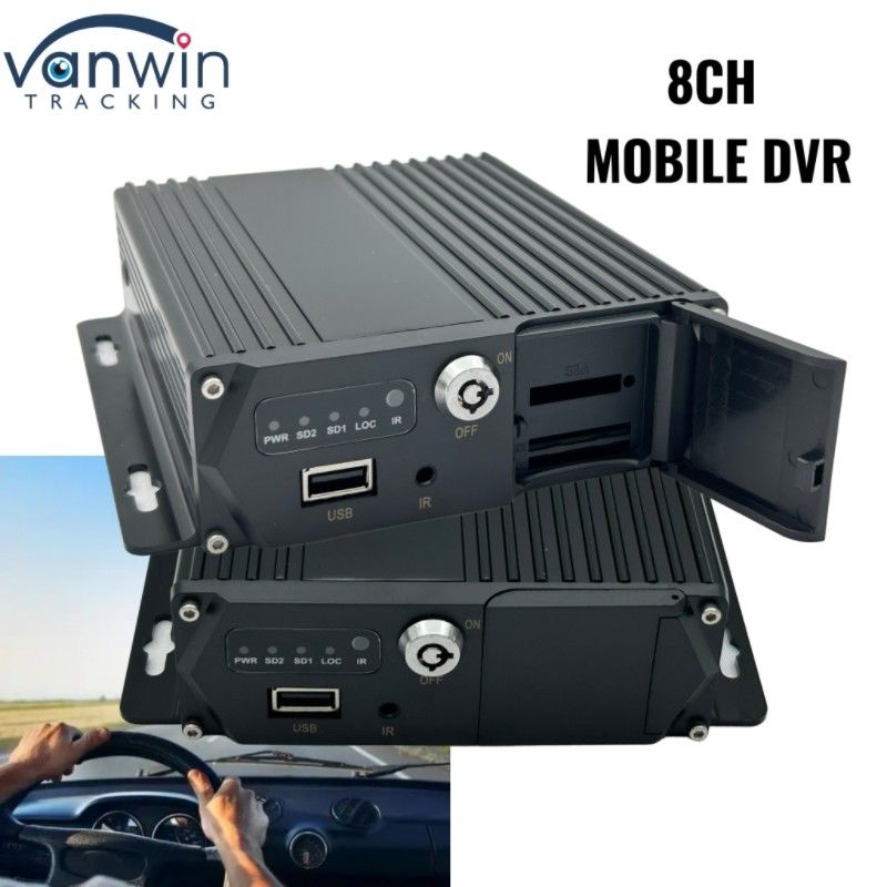 1080P MDVR 8 CH SD Card Mobile Digital Recorder Professionelles Fahrzeugüberwachungssystem für Bus-Lkw-Flotte