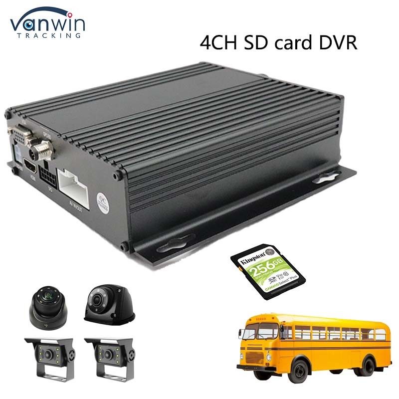 4 Kanäle AHD 1080P SD-Karte 256G Mobile DVR mit USB-VGA-Anschluss für Lastwagen-Sicherheits-DVR-Recorder