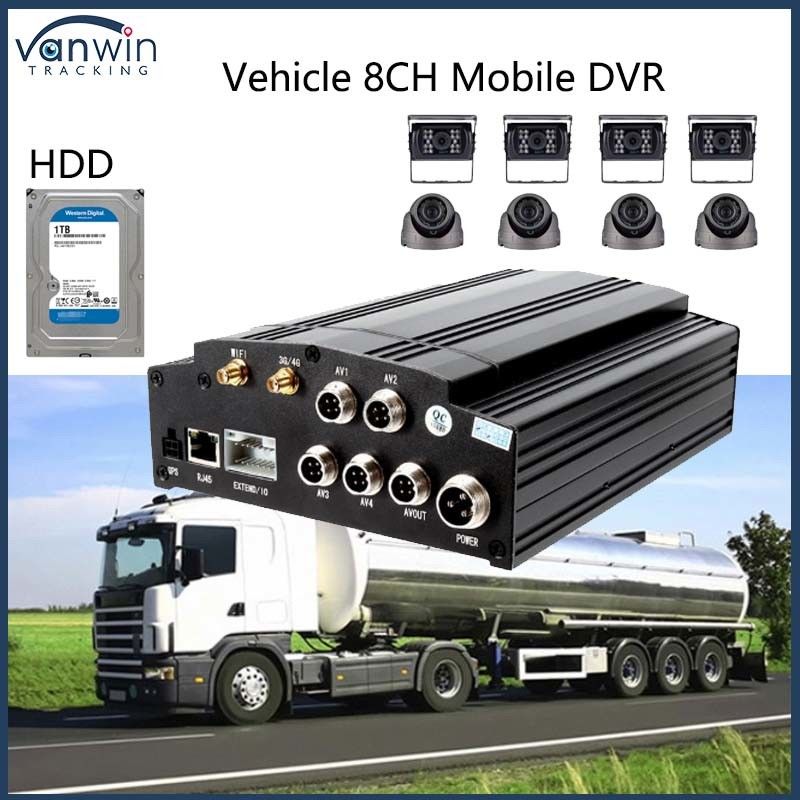 8CH Auto 1080P H. 265 HDD Mobil DVR Lkw MDVR Fernüberwachungsfahrzeug MDVR