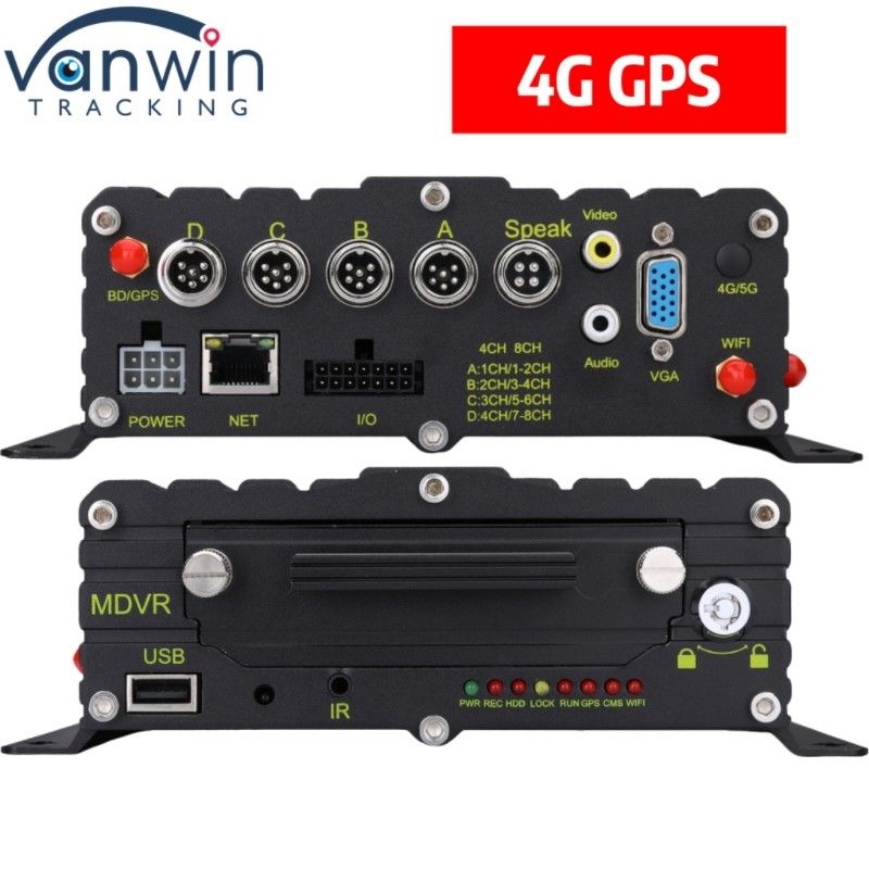 Professionelles Fahrzeugüberwachungssystem 4 CH HDD MNVR mit 4G GPS für jede Flotte