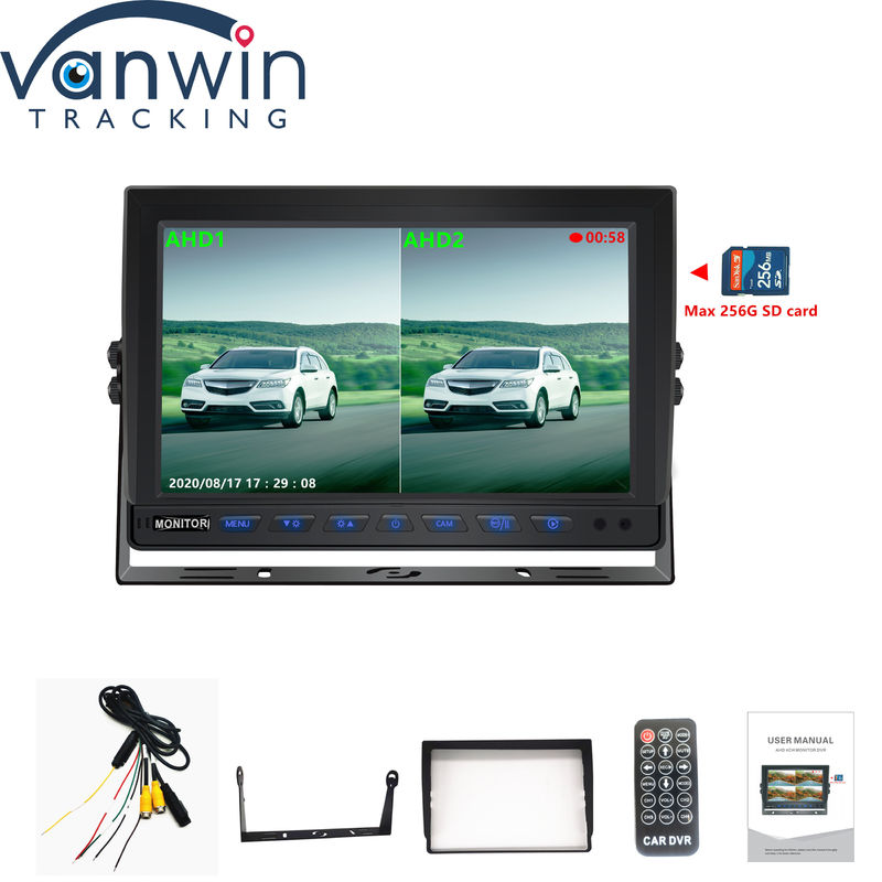 10.1 Zoll HD TFT LCD-Bildschirm Wasserdichtes Fahrzeugdisplay für Lkw/Vans Stromversorgung DC 12V-24V -30C bis 80C Nachtmodus