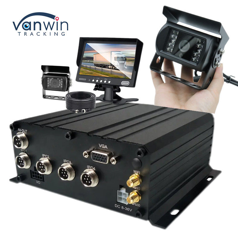 Ein Fahrzeugmobiles Überwachungssystem 4CH AHD 1080P mit HDD-Speicher und HD-Monitoring-Display