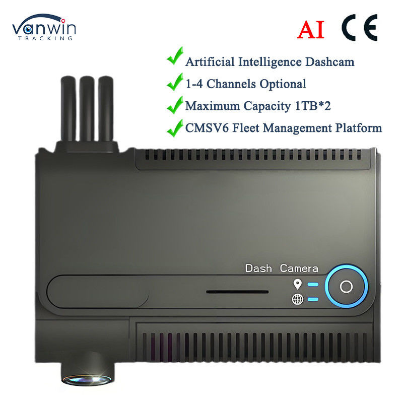 Full HD Dashcam 1-4 Kanal GPS-verfolgte Fahrzeugkamera 1080P Dash-Kamera für Taxi Mobilfahrzeug DVR auf CMSV6 Server