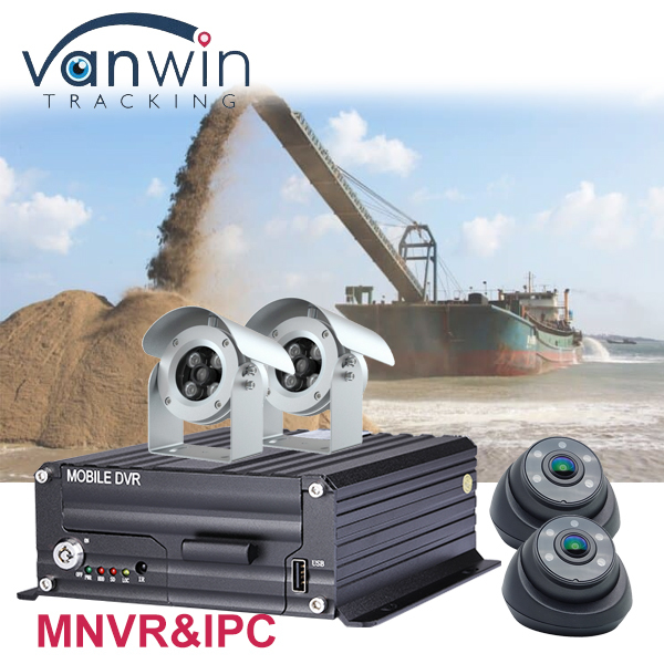 6-KANAL IPC NVR 4G GPS 6-Kanal Netzwerk MNVR für Bergbau Gold Fluss Sand Pumpen Boot Jet Saugbagger