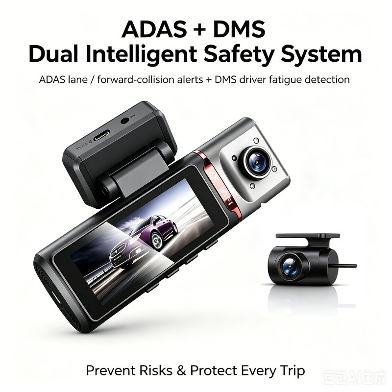 3 Kanäle HD DVR Dash Cam 4G 4K Front 1080P Kabine Hinter GPS-Tracking ADAS DMS 24/7 Parkplatzmonitor für die Flottensicherheit