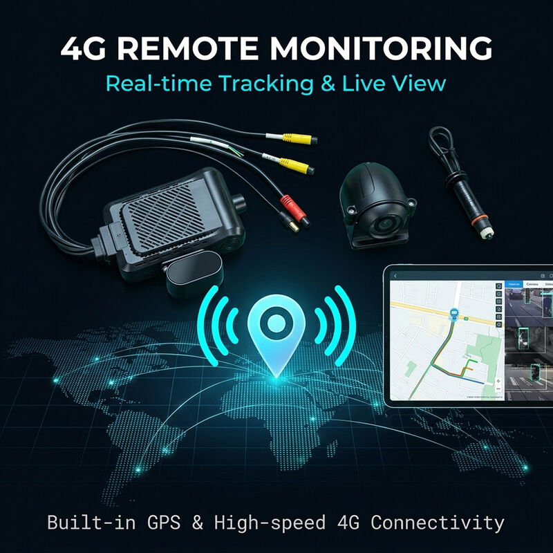Smart 4G Dash Recorder mit KI Video Telematik GPS WiFi & SOS Panikknopf für die Flottensicherheit