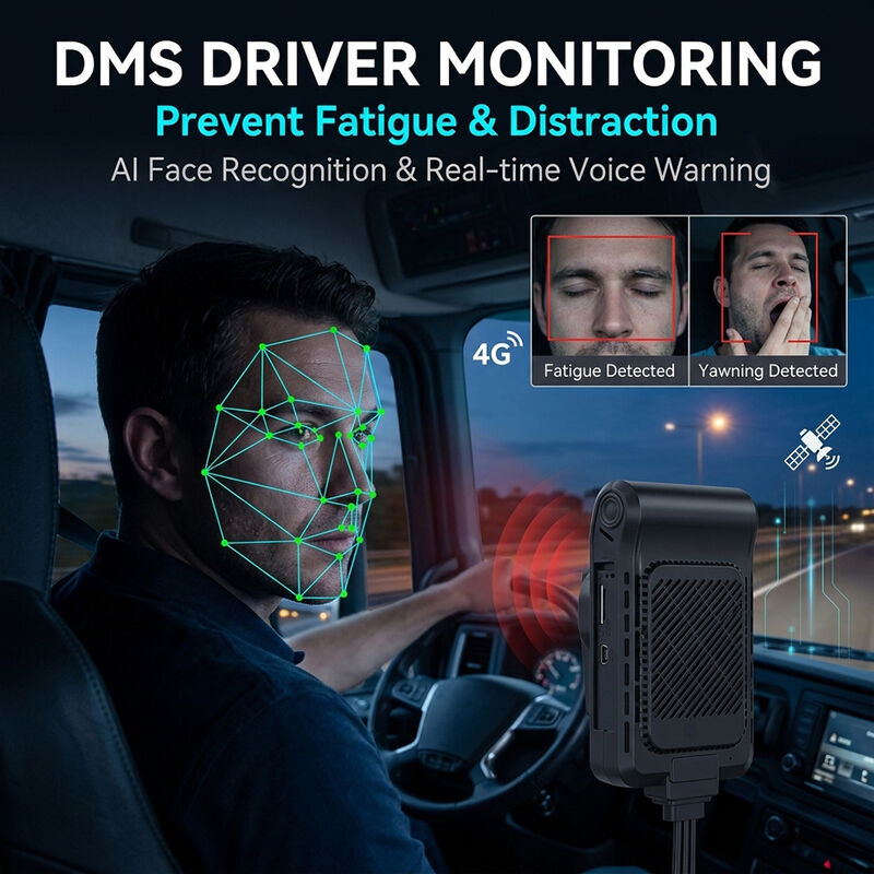 AI Fleet Dashcam 4G LTE mit ADAS DMS BSD Active Driver Coaching & Risk Mitigation Car Blackbox