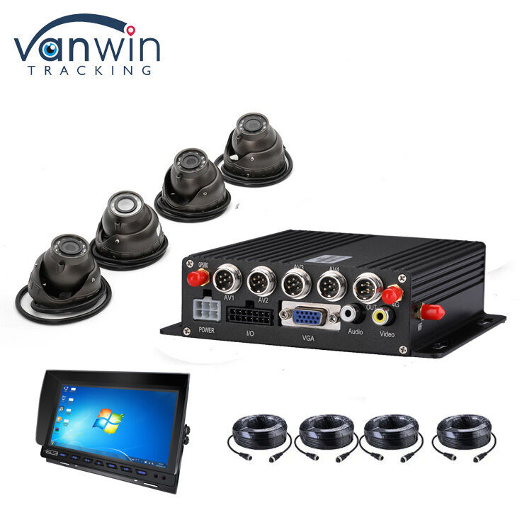 4 Kanäle Mobil-DVR mit GPS-Tracker und 1080P-Auto-Kamera für Bus-Sicherheitssystem