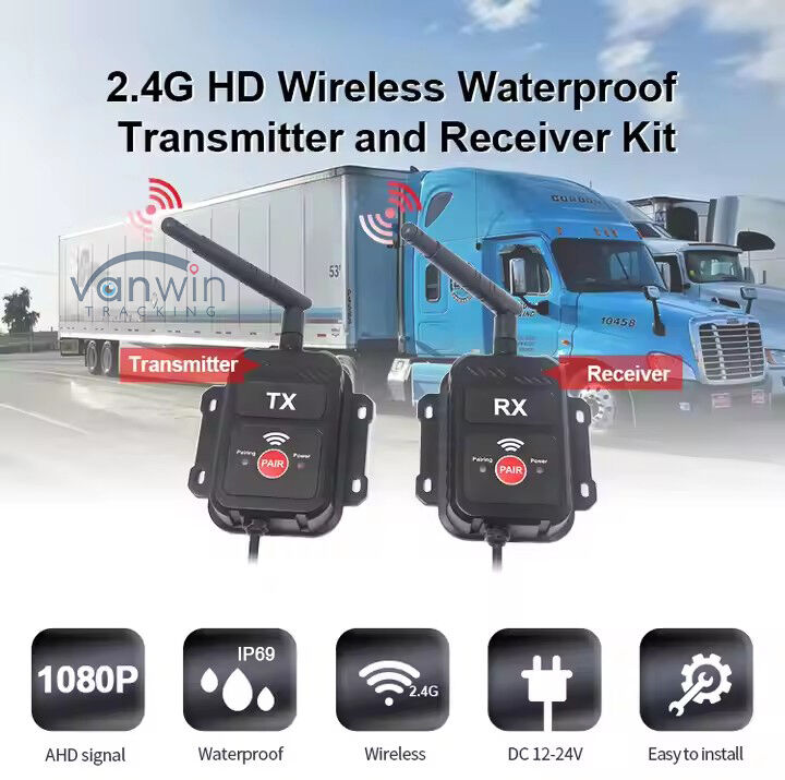 2.4G Wireless Transmitter Receiver AHD geeignet für Lkw Bus Lkw Kamera Wireless Transmitter Gerät