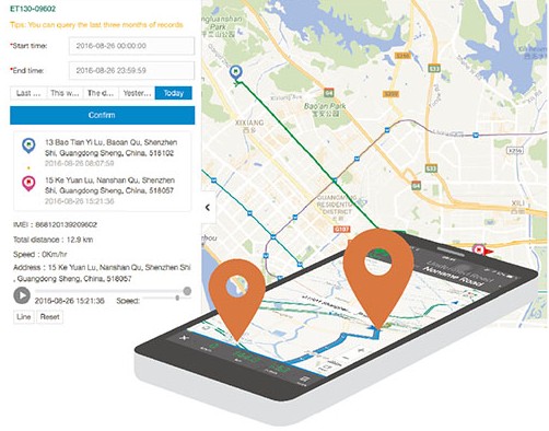 Smartphone-Steuerung Schlüssellose Eingabe Diebstahlschutz Auto Alarm Fahrzeug GPS-Tracker 10