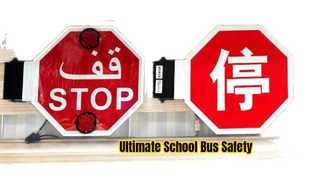 Elektrischer Sicherheitsstopparm für Schulbusse mit LED-Warnung